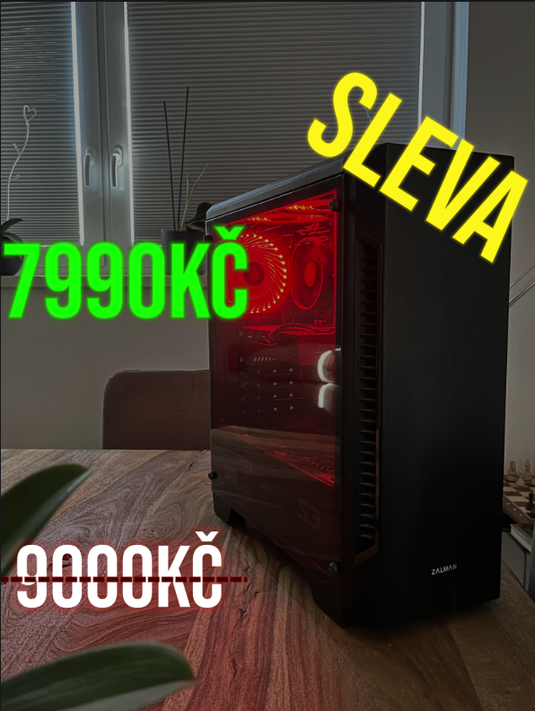 HERNÍ PC · GTX 1650 · Ryzen 5 4500 · 16GB RAM - 7990