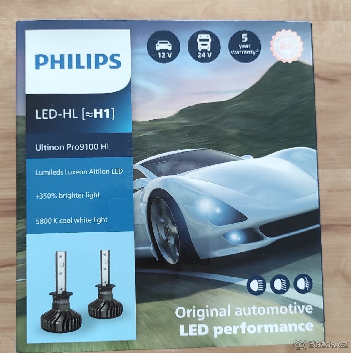 LED žárovky H1 Philips Ultinon Pro9100 HL