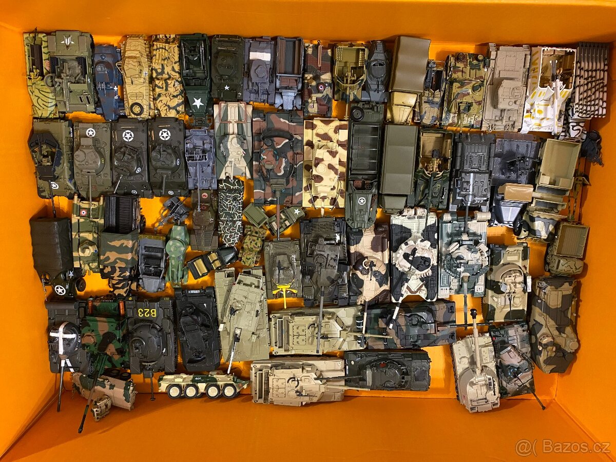 Sbírka modelů tanků a bojové techniky
