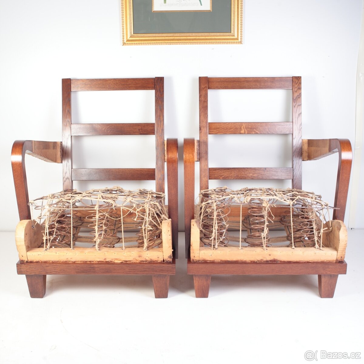 Křesla Art Deco Restaurováno