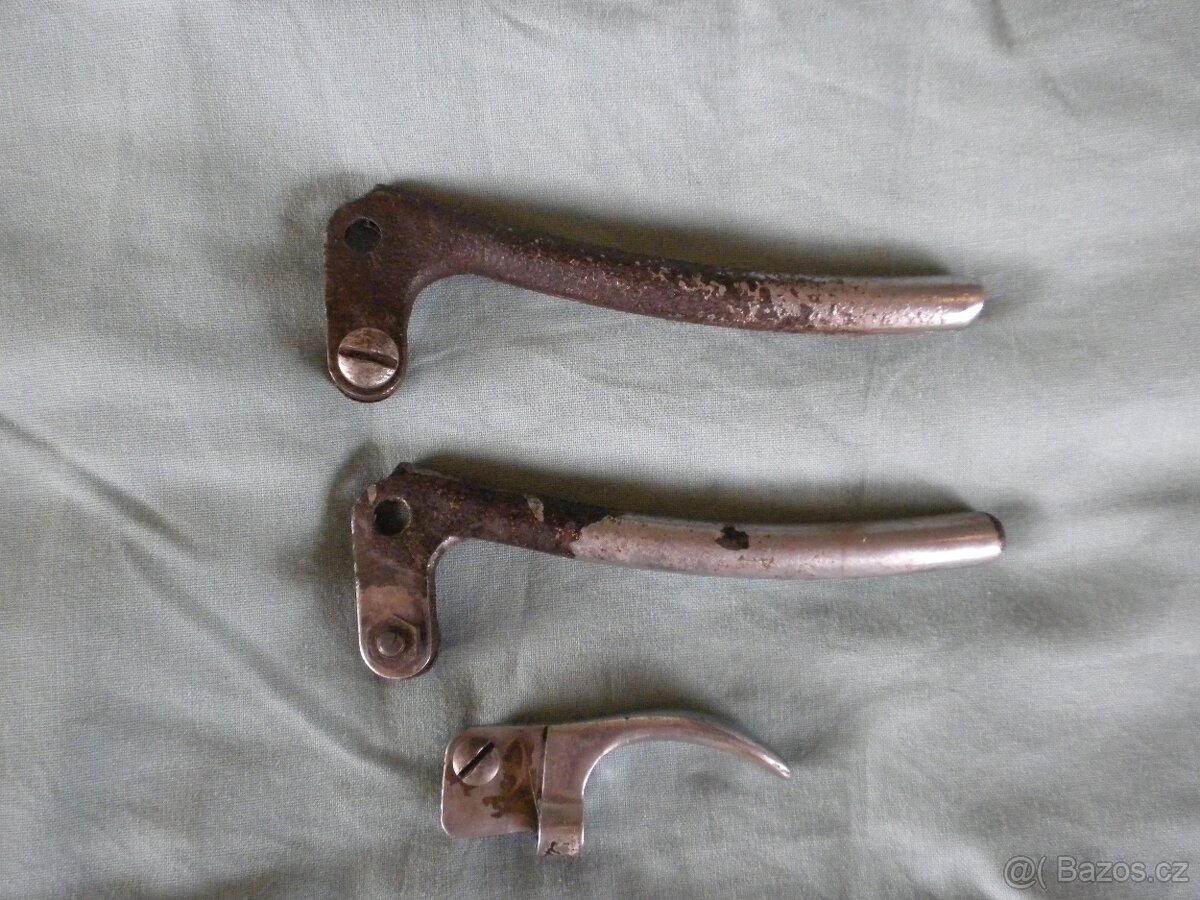 JAWA předválečná všechny modely páčky v patině zachovalé