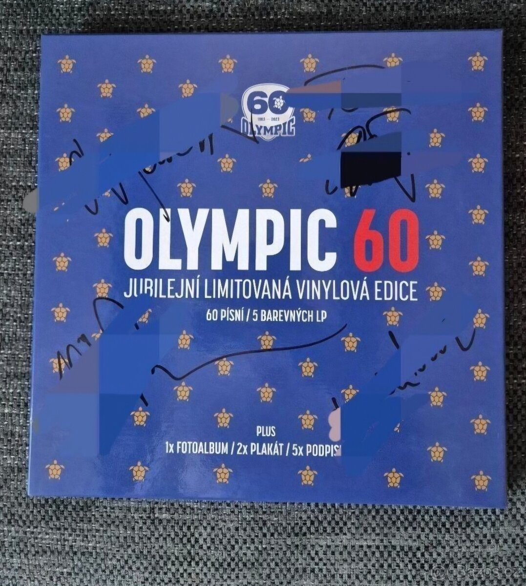 Jedinečný LP Box set Olympic - 60 - s podpismi