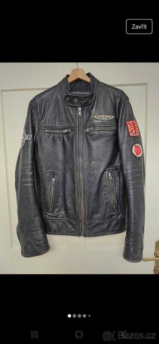 Kožená bunda limitovaná edice Superdry