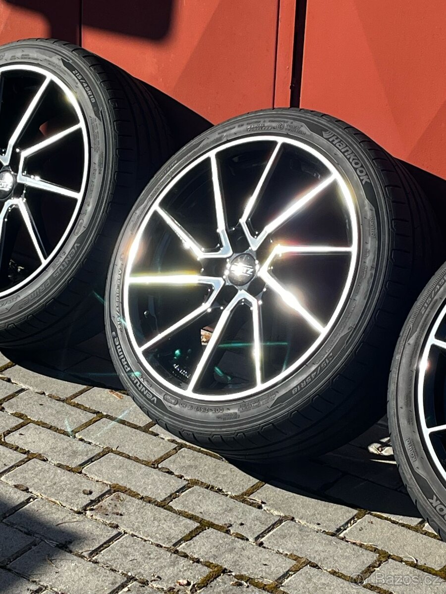 Alu kola DOTZ Spa 5x100 R18 + letní pneu Hankook 215/45