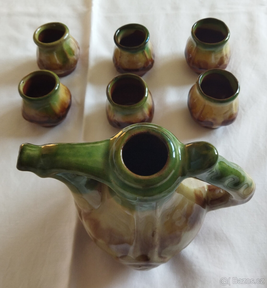 Retro keramická sada na alkohol