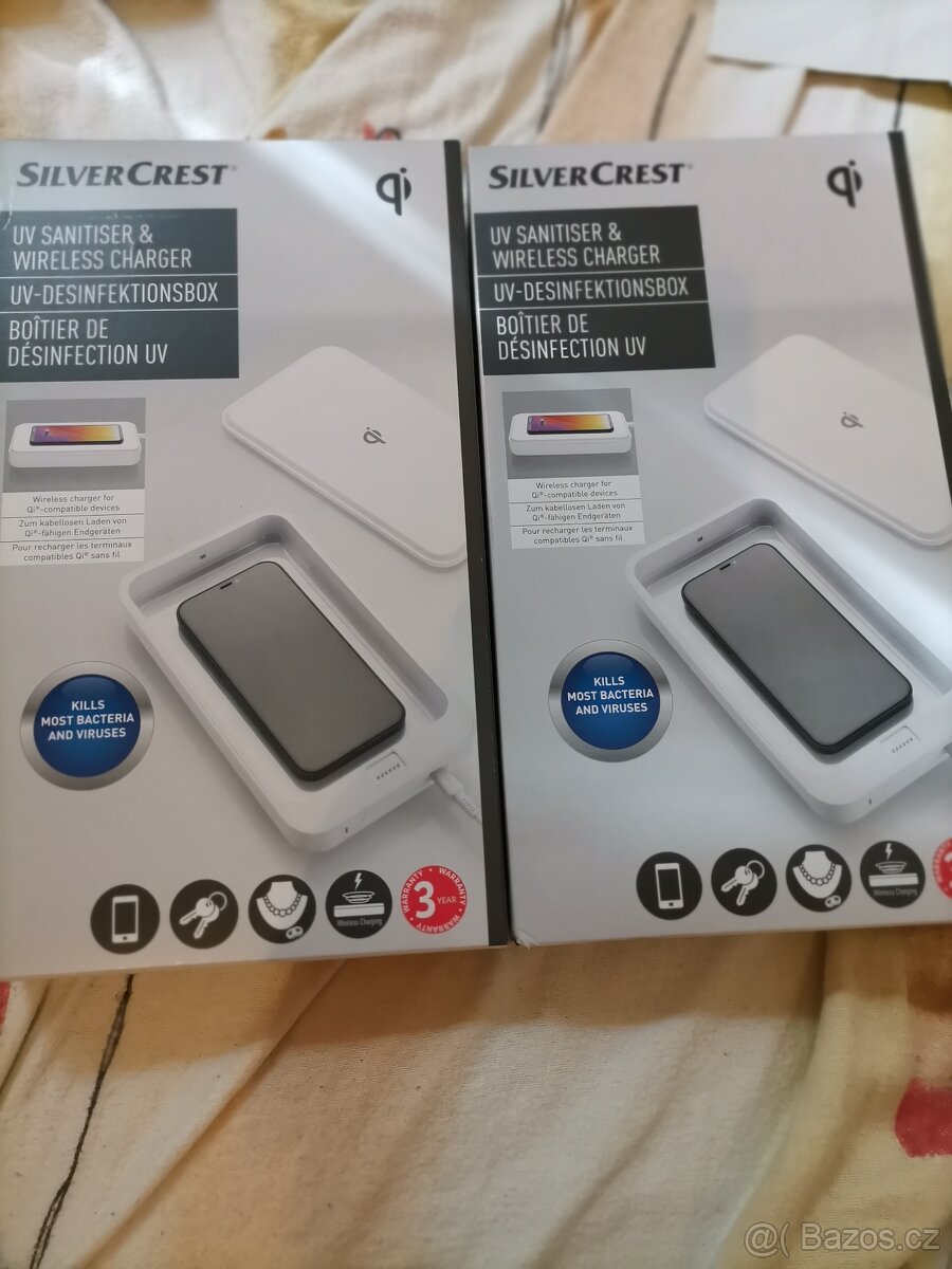 UV box bezdrátová nabíječka Silvercrest