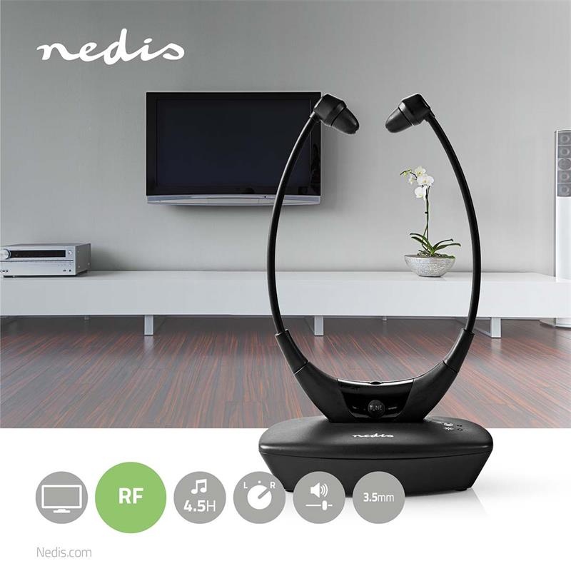 Sluchátka NEDIS HPRF010BK