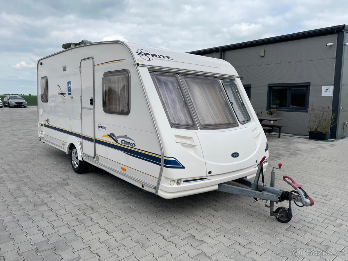 Sprite Cirrus 500, 4 osoby,el.pojezd,bojler,velká nádrž,stan