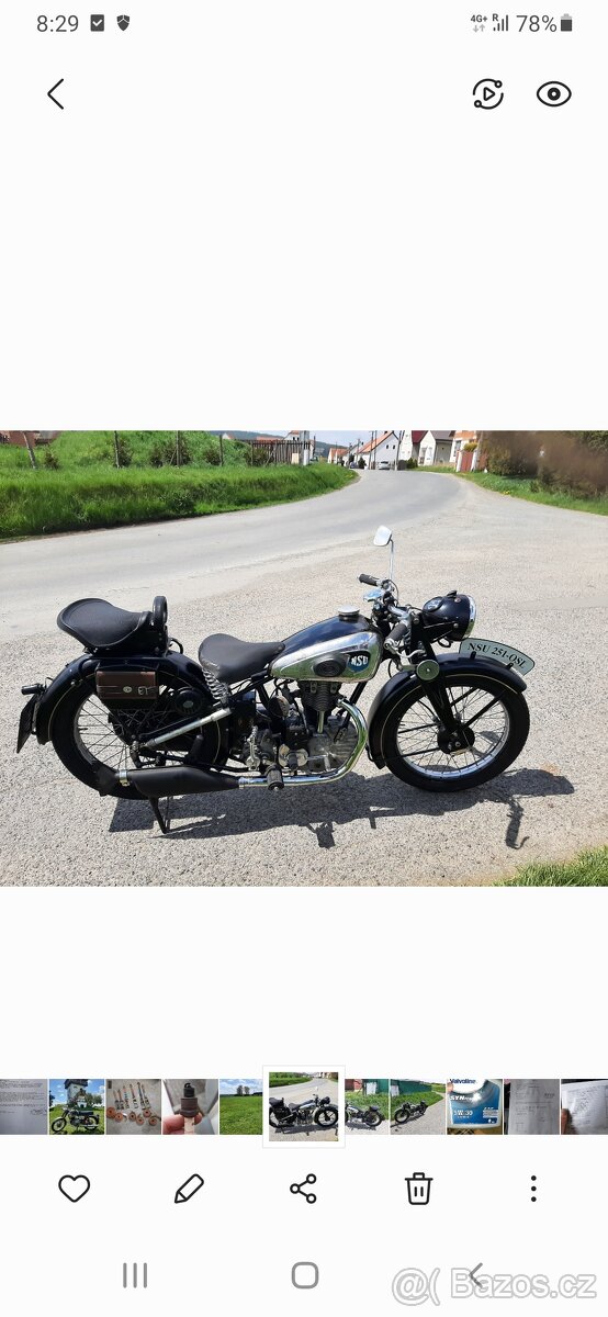 NSU 251 OSL r.v.1939 čtyřtakt