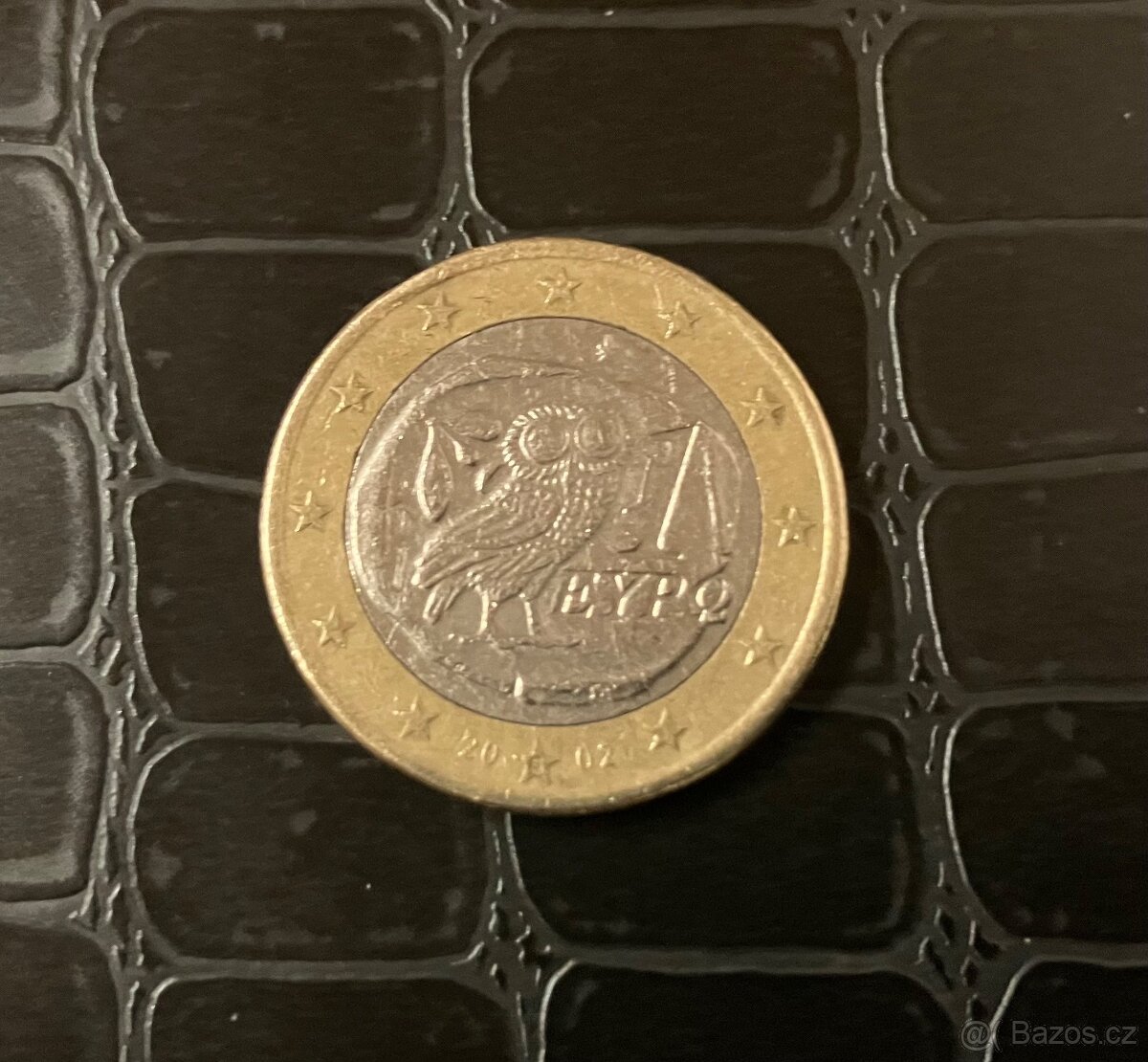 1€ mince sova 2002 Řecko / 1€ Münze Eule 2002 Griechenland