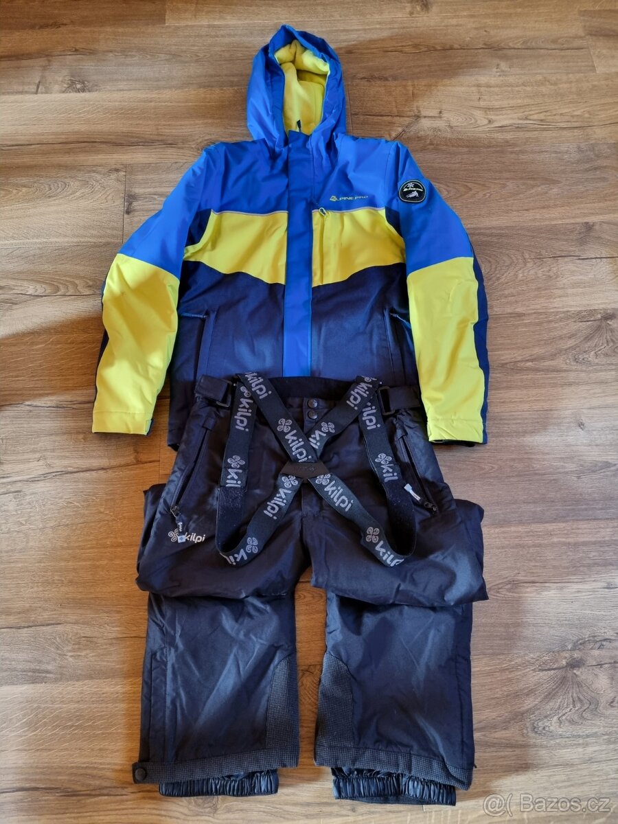 Lyžařská bunda Alpine pro + kalhoty Kilpi vel. 152-158