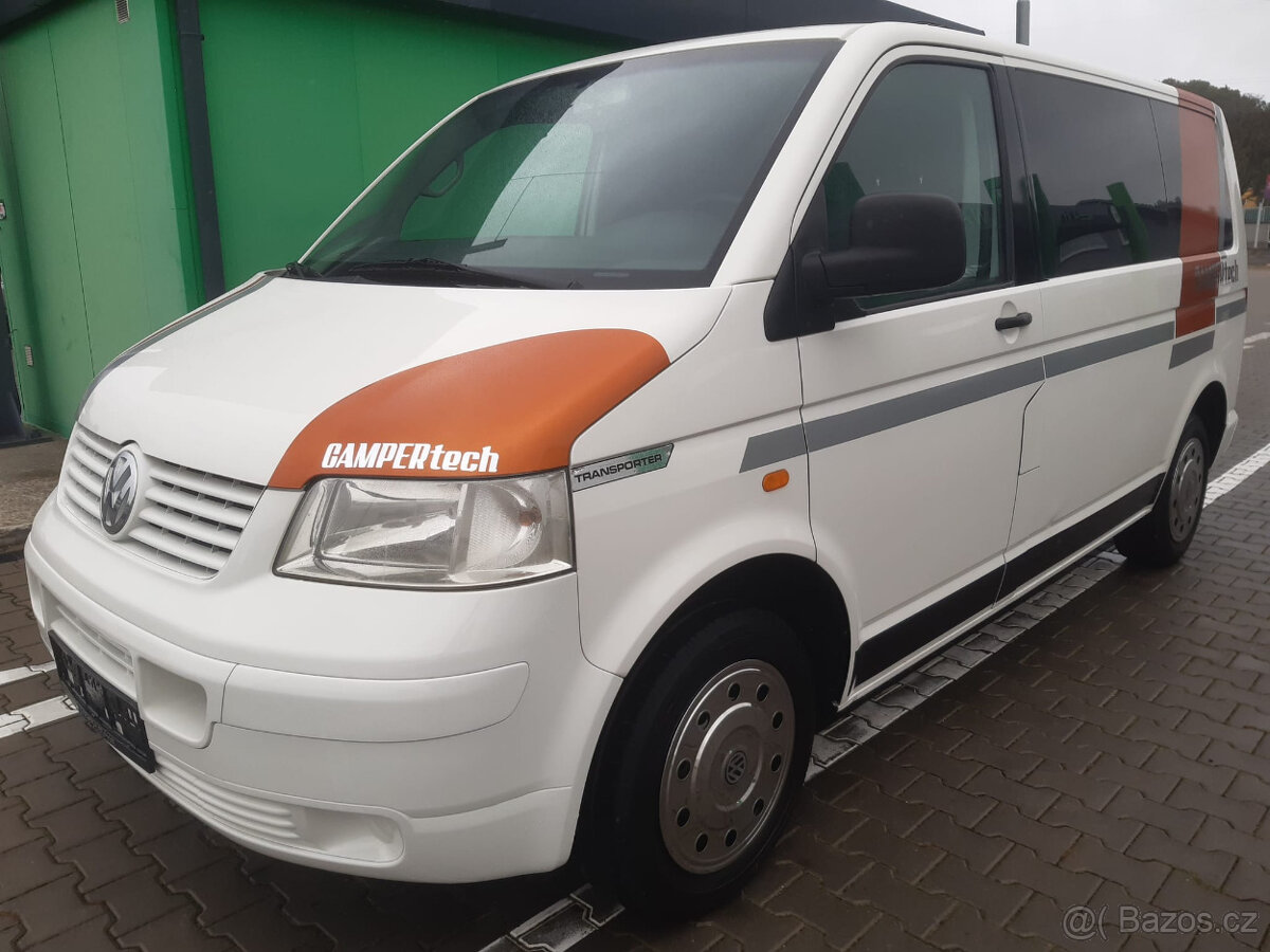 VW Transporter Camper 1,9, 2005, 63kw, 8míst, bez DPF, M1
