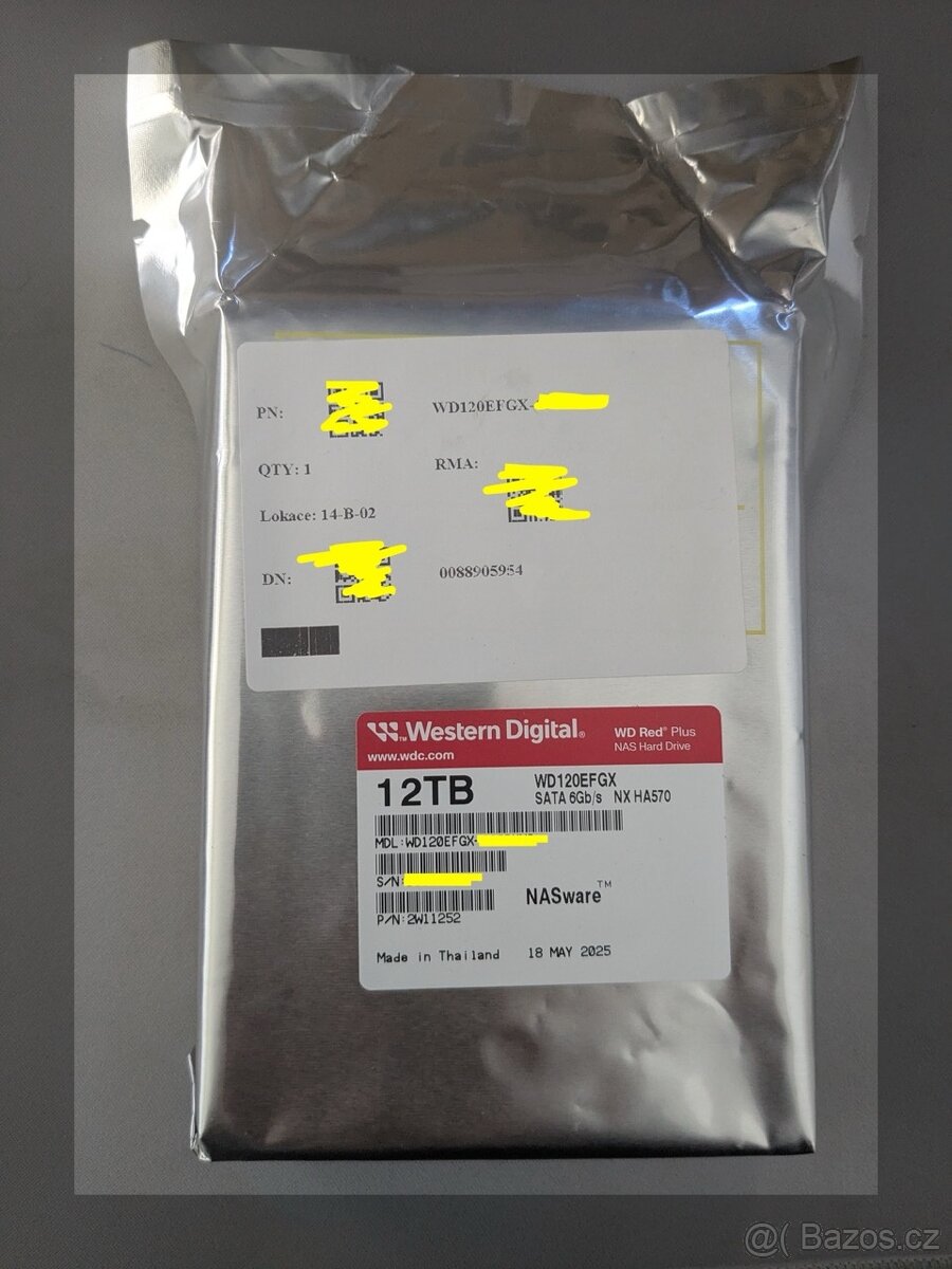 WD Red Plus 12 TB novy nerozbaleny