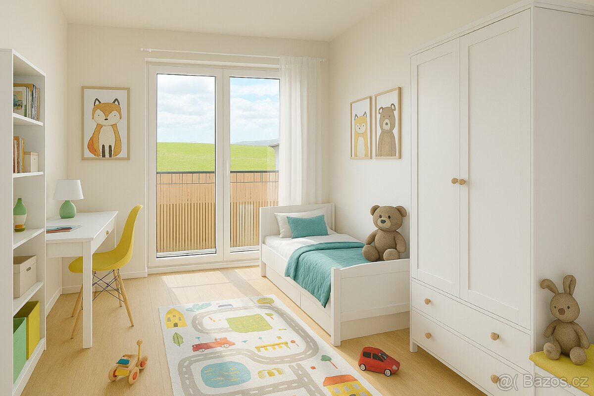 Prémiový 3+kk se zahradou (1200 Kč/měs. vytápění a ohřev TV)