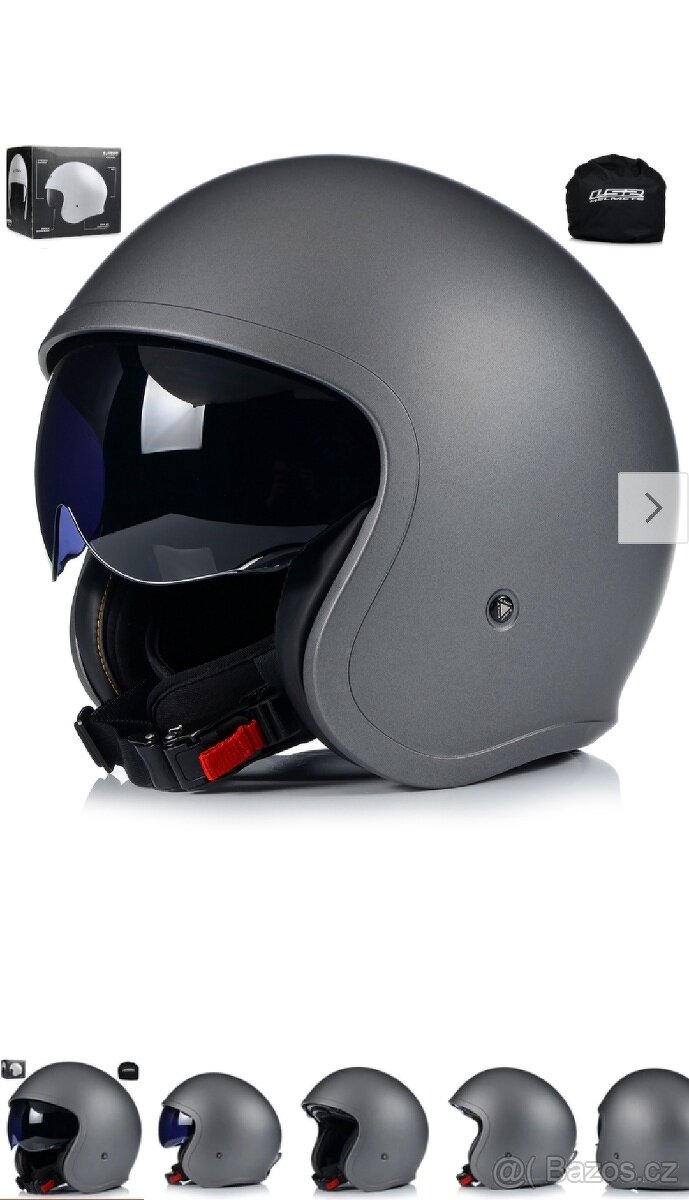 Nová přilba LS2 OF599 SPITFIRE SINGLE MONO, vel. M