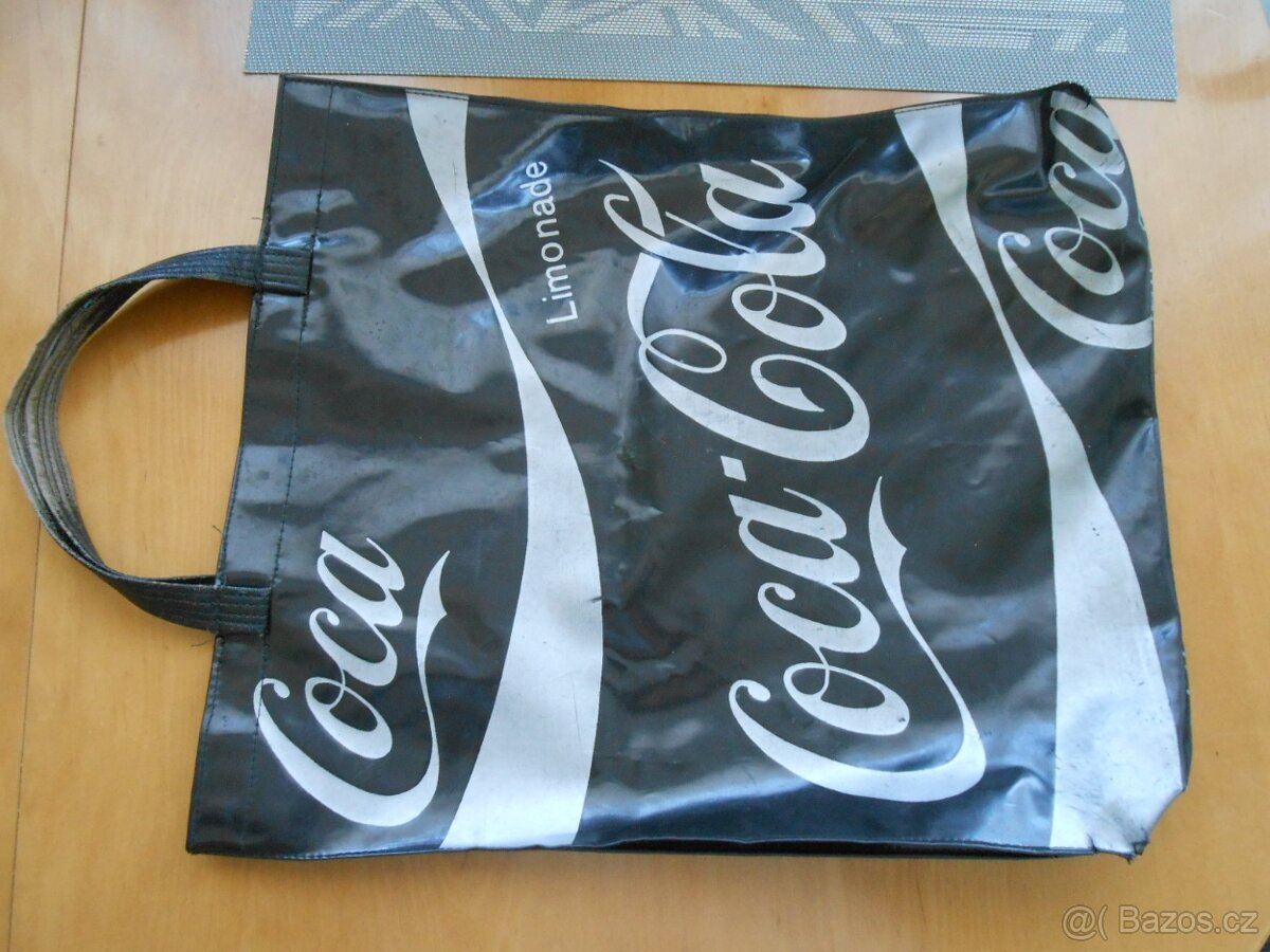 RETRO černá taška COCA COLA - nálezový stav - foto