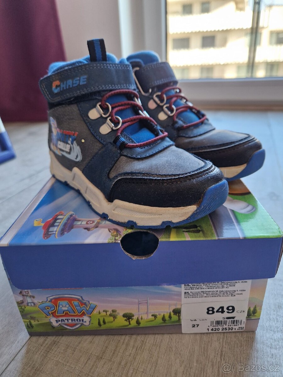 Boty PAW patrol zimni