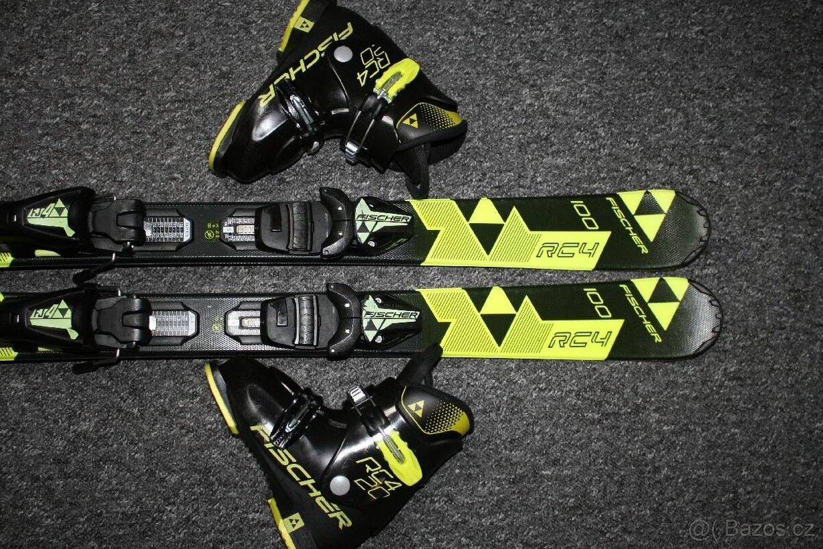 Detské lyže Fischer Rc 4 100 cm , hadí kuže