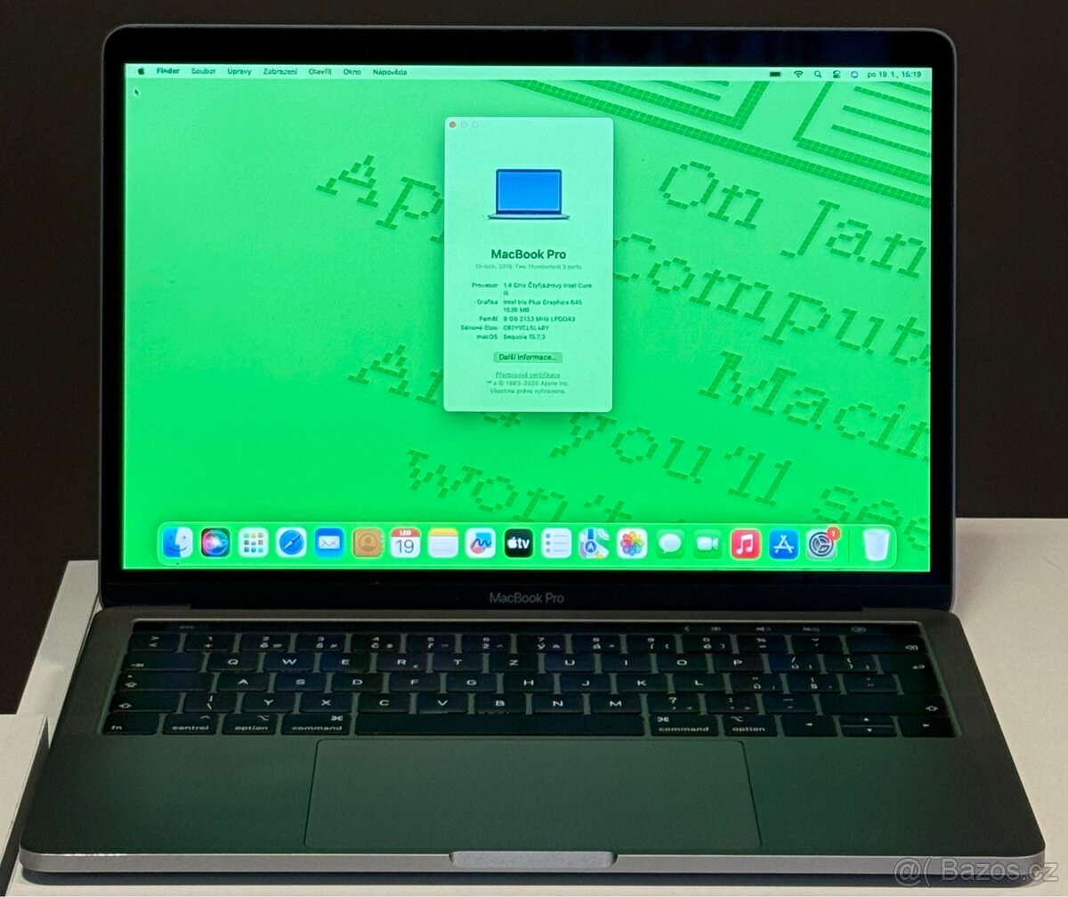 MacBook Pro 13” 2019 /8GB RAM/Intel i5/128GB SSD/ Záruka