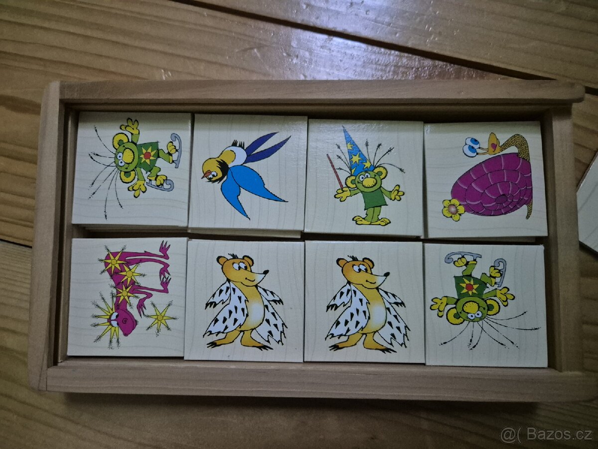 Dřevěné pexeso Rákosníček