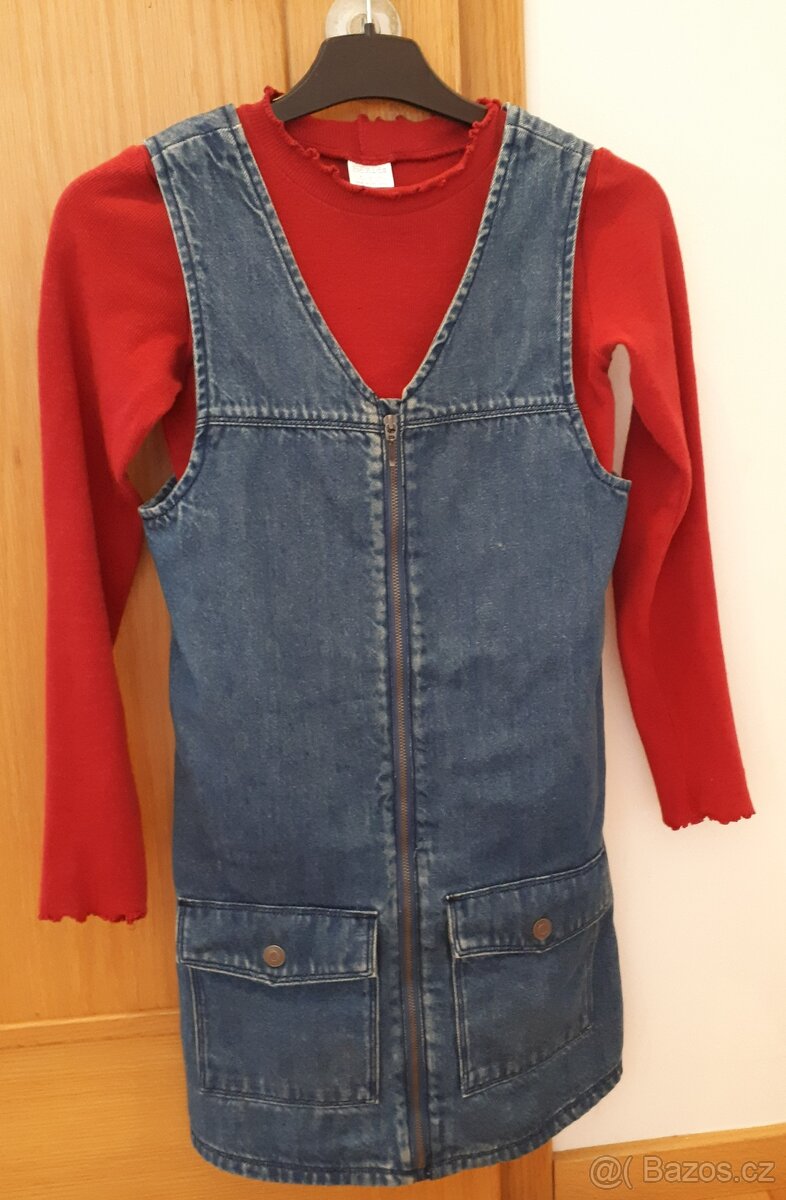 Set šaty + tričko s dlouhým rukávem