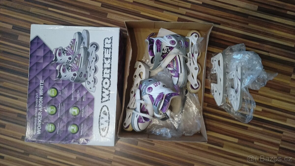 Dětské brusle 2 v 1.