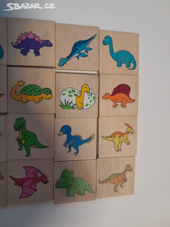 dřevěné pexeso DETOA Dinosauři