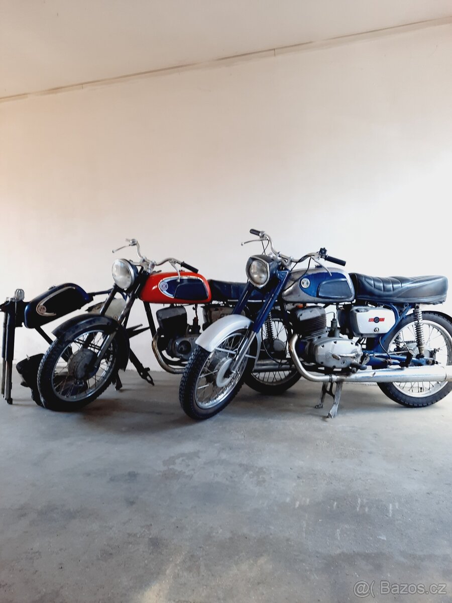 Čz 175 477 s doklady, 3 x motocykl