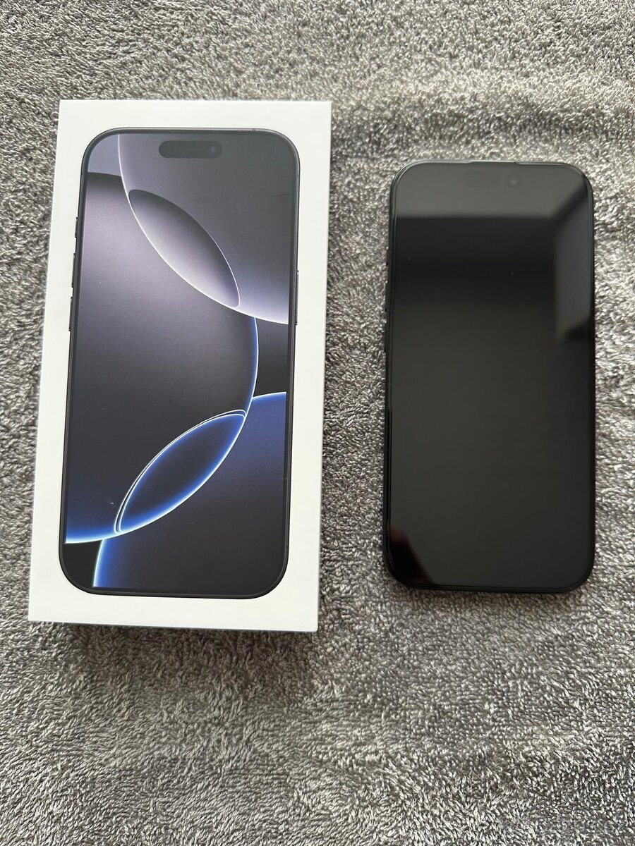 Apple iPhone 16 Pro 128 GB Černý – TOP stav, záruka, 100 % b