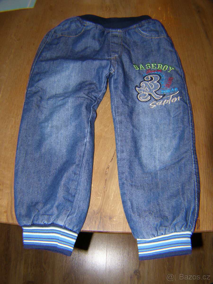 Zimní jeans vel. 98