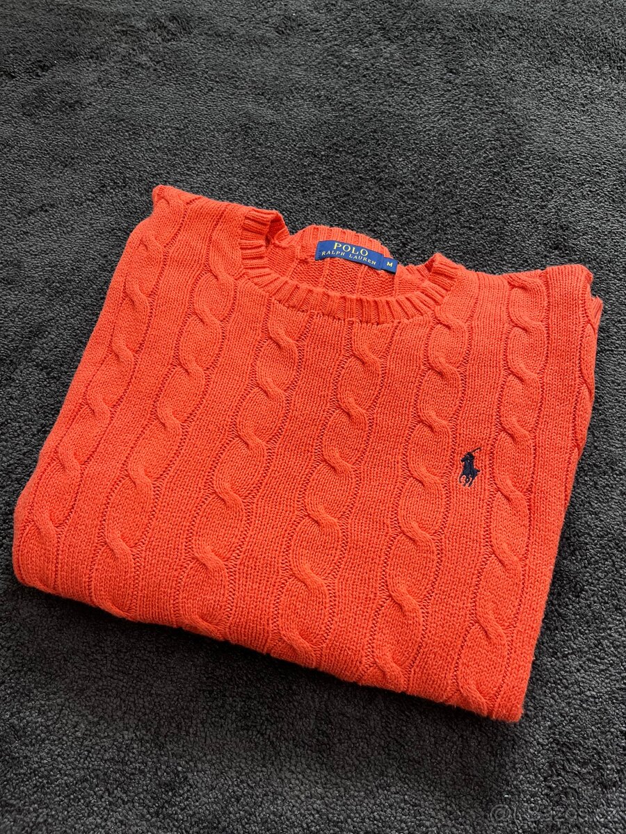 Oranžový pánský svetr Polo Ralph Lauren