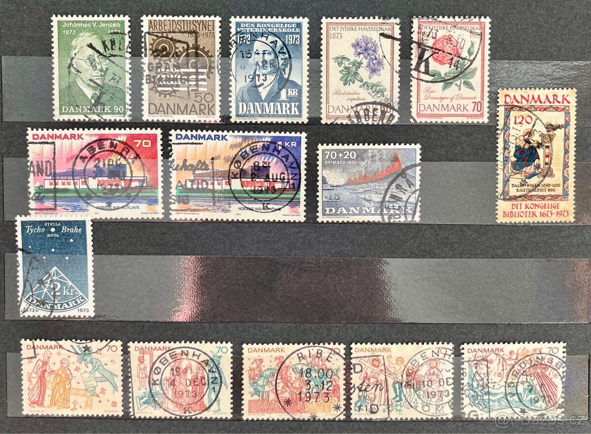 Známky Dánsko 1973, ražené, komplet