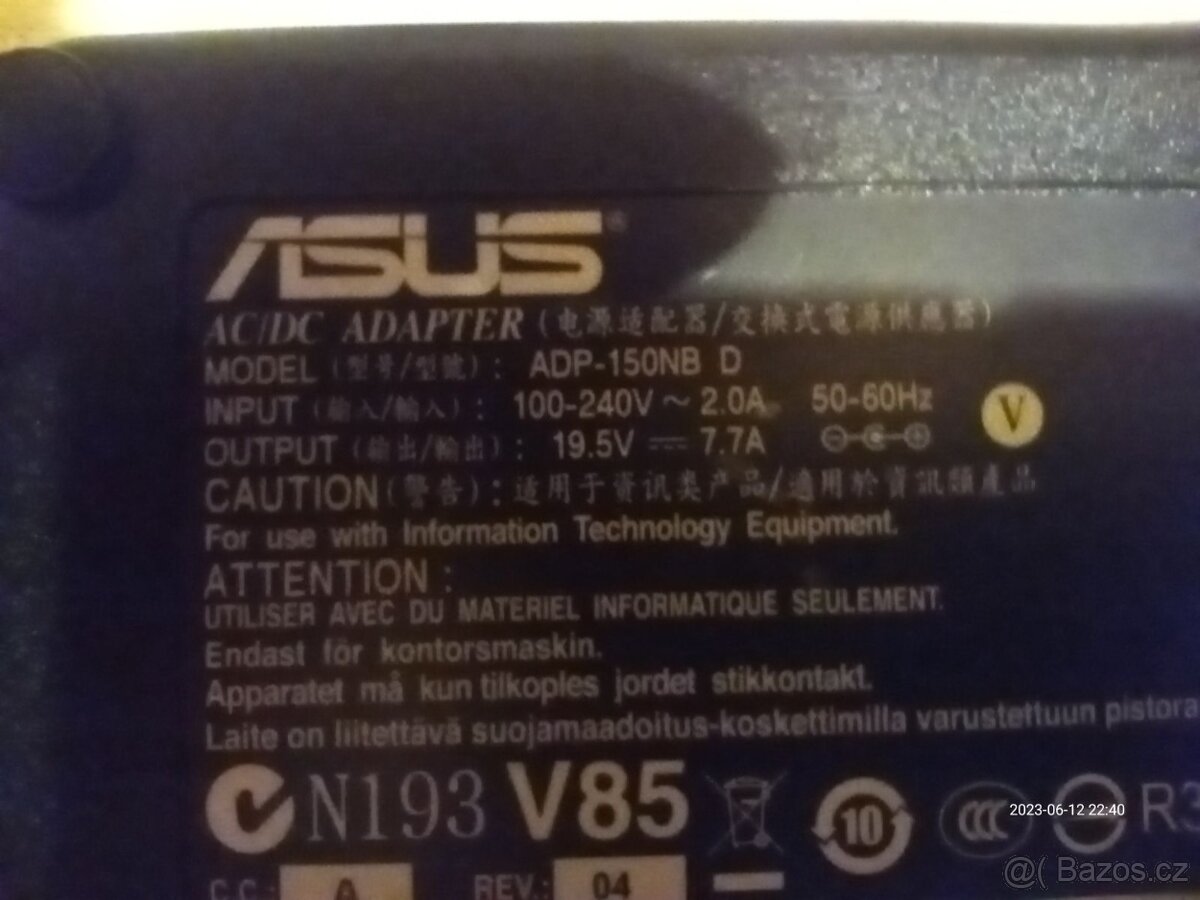 Adaptér k nooteboku Asus Rog