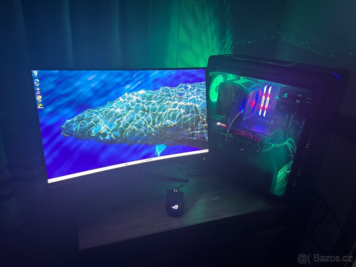 💻 Herní PC sestava + MSI 165Hz monitor + herní myš ASUS ROG