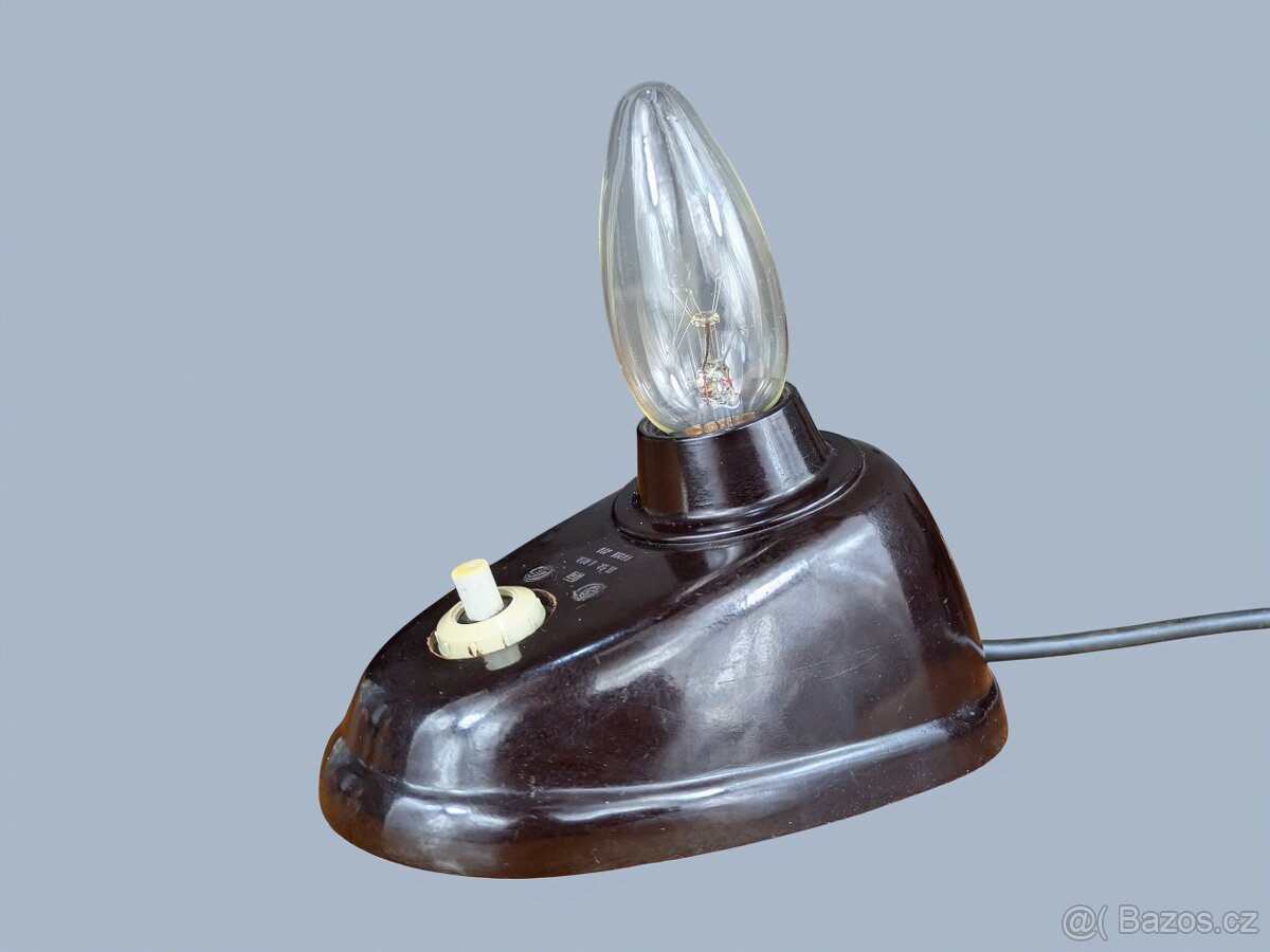 Funkcionalistická bakelitová lampička - Elektrosvit