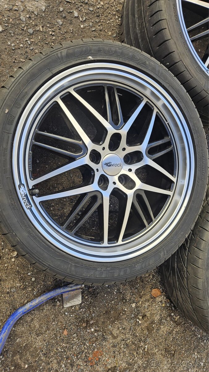 18" Alu kola Brock límcová – 5x108 + pneu Hankook