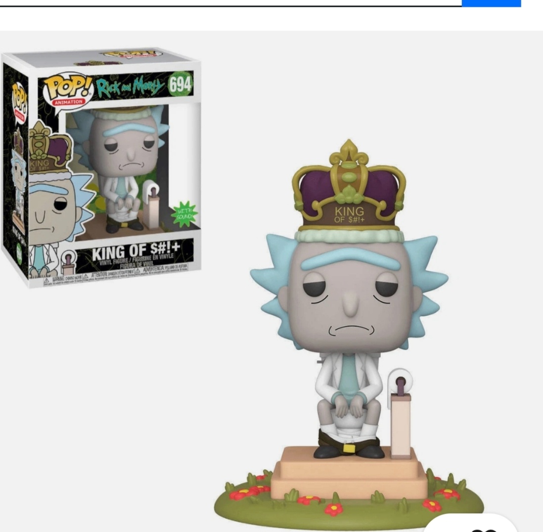 Funko pop Rick King of shit 694