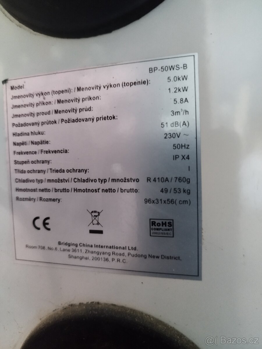 Tepelné čerpadlo Azuro 5kW