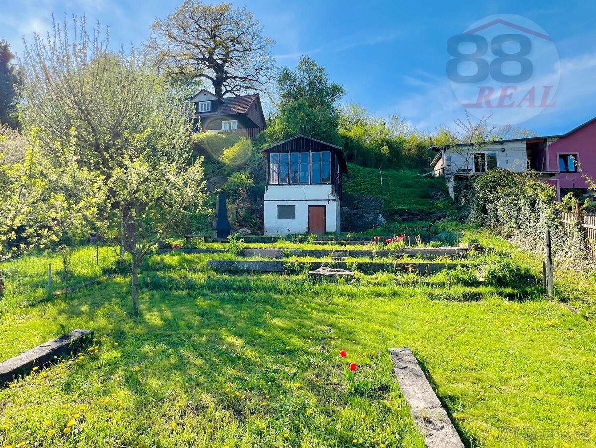 Prodej chaty 24 m2 s pozemkem 474 m2, OV, Ohřecká louka, Klá