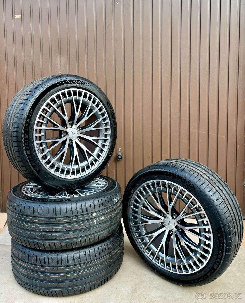 Mercedes EQS R21 Alu kola 21 Šedivé Letní Michelin