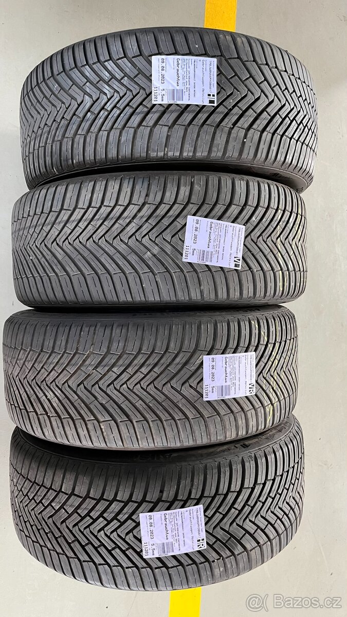 Prodám pneumatiky Continental 225/45 R18 Y XL – vzorek 6mm