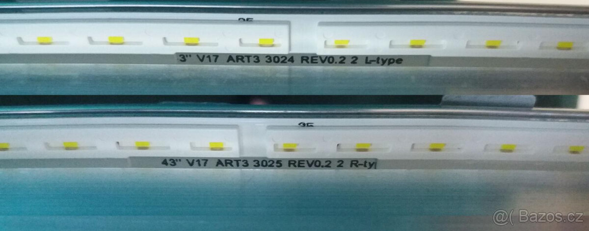 Kompletní EDGE LED podsvit z TV LG 43UJ7507, panel LC430EGG