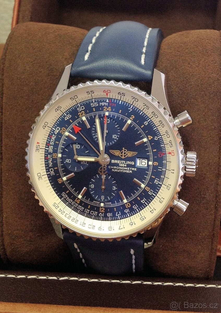 Breitling Navitimer World GMT 46mm A24322 Blue