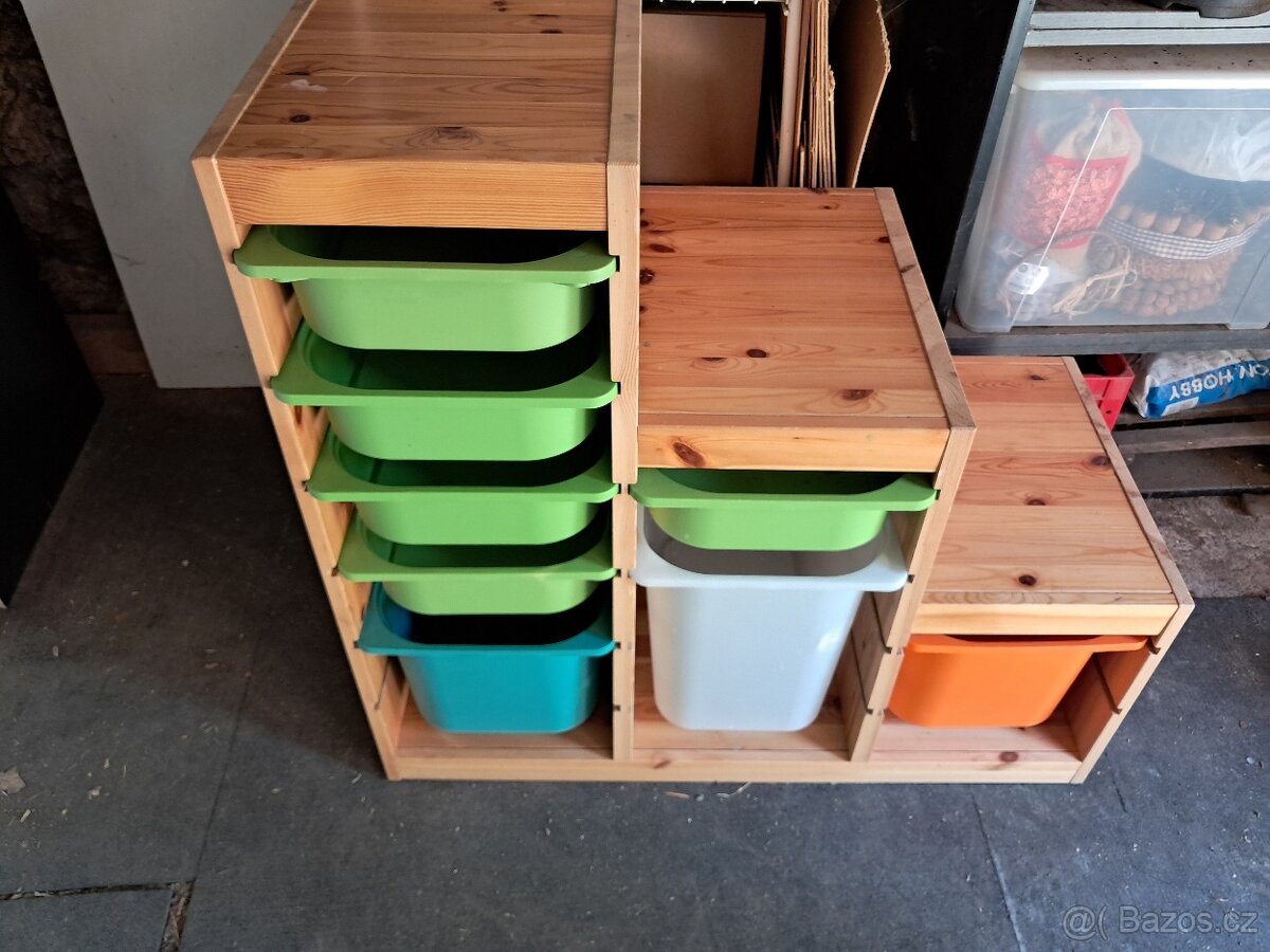 Ikea úložná sestava Trofast schody borovice