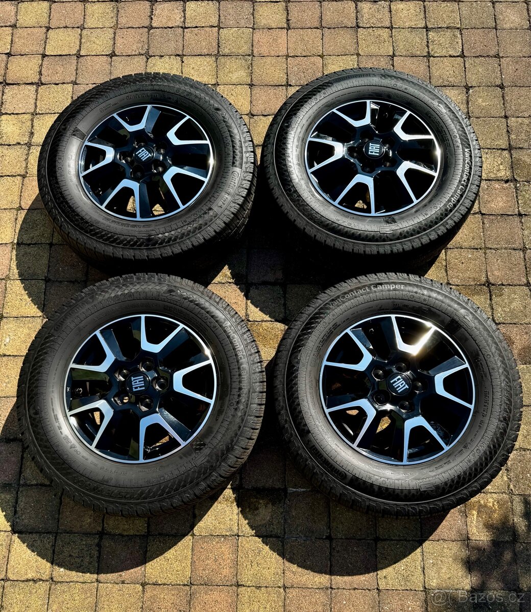 5x118 Fiat alu kola 16" + Continental VancoContactCamper