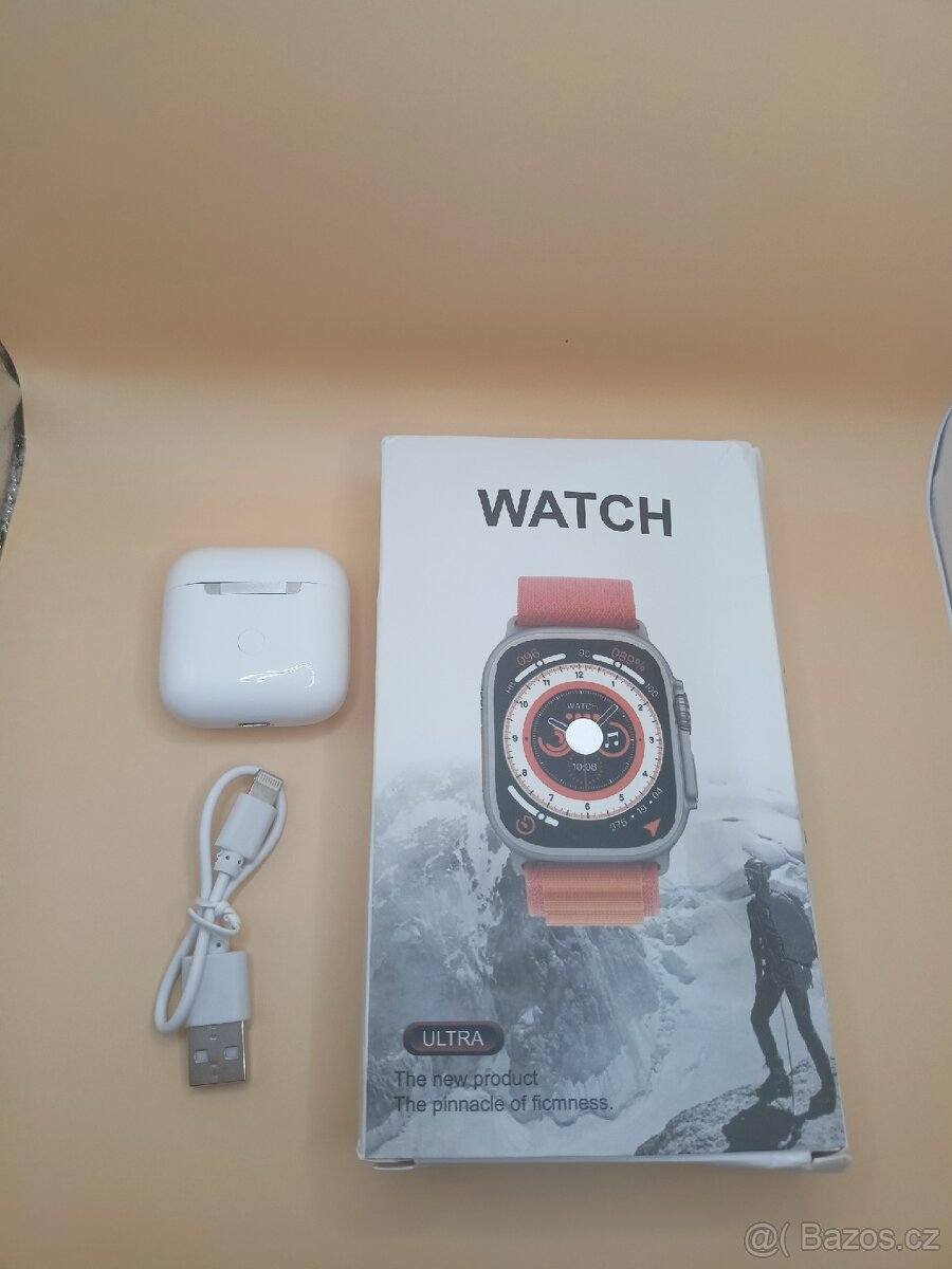 Chytré hodinky T900 U2 plus bezdrátová sluchátka zdarma