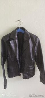 dámské kožené sako vel 36-38 levně