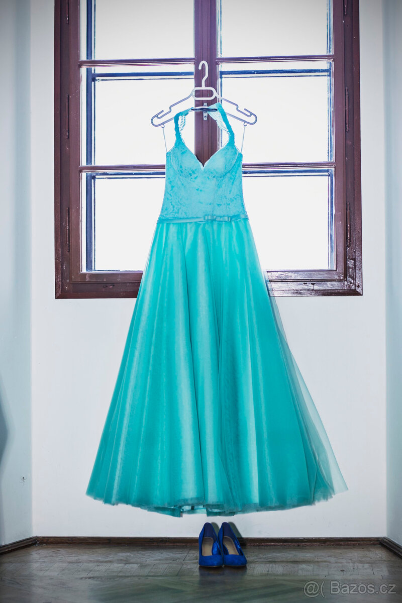 Společenské šaty šité na zakázku, vel. XS