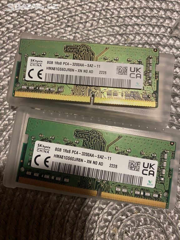 paměť 8 GB DDR4 3200 Mhz - nové