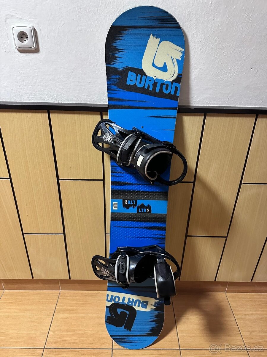 Snowboard Burton LTR 150 s vázáním.